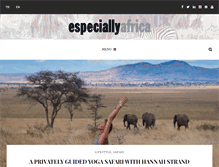 Tablet Screenshot of especiallyafrica.com